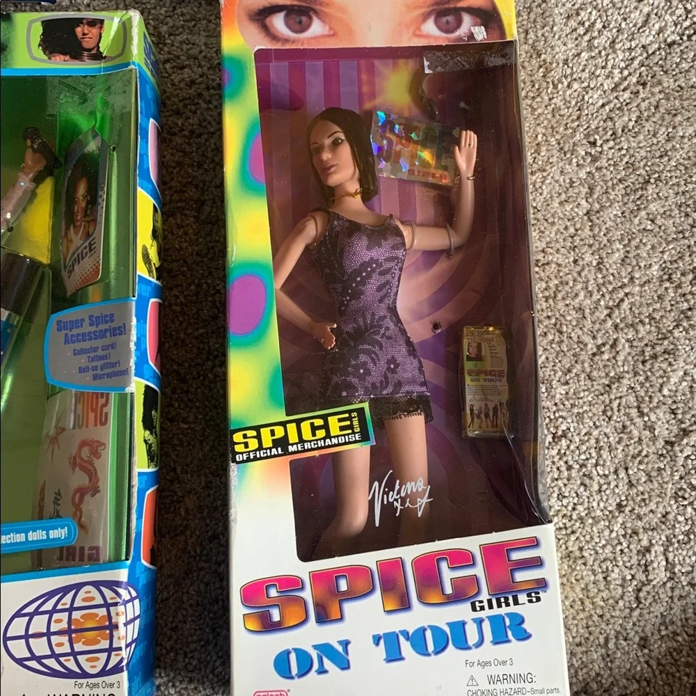 Spice Girls 4 Vintage Concert Dolls in Boxes (1998) Mel Victoria Geri & Melanie